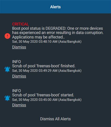 scrub boot pool freenas